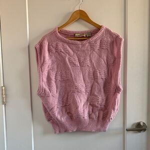 Diane Von Furstenberg Pink Crew Neck Sweater